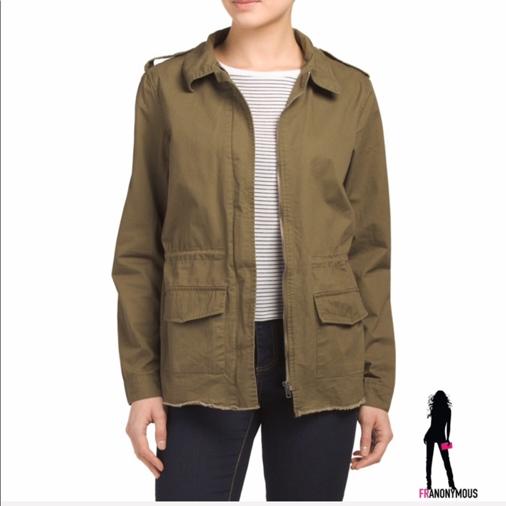 Army Green Military Anorak Jacket - Picture 1 of 3